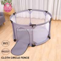 EN and ASTM Standard cloth circle playpen round baby play yard